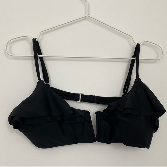 Black Bikini Top with Ruffles - Picture 5 of 8